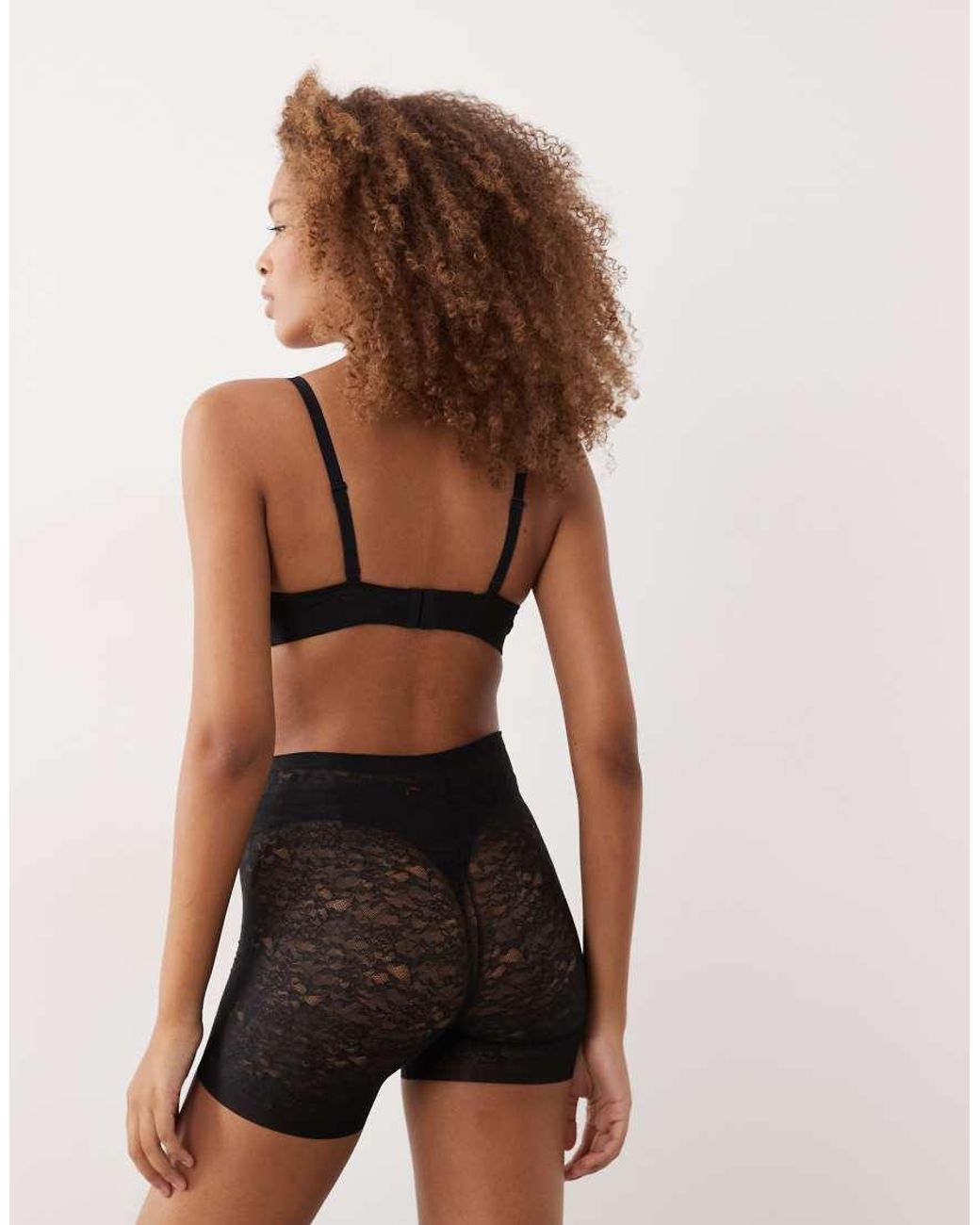 Spanx Black Supersmooth Day To Date Night Invisible Lace Anti Chafing Short