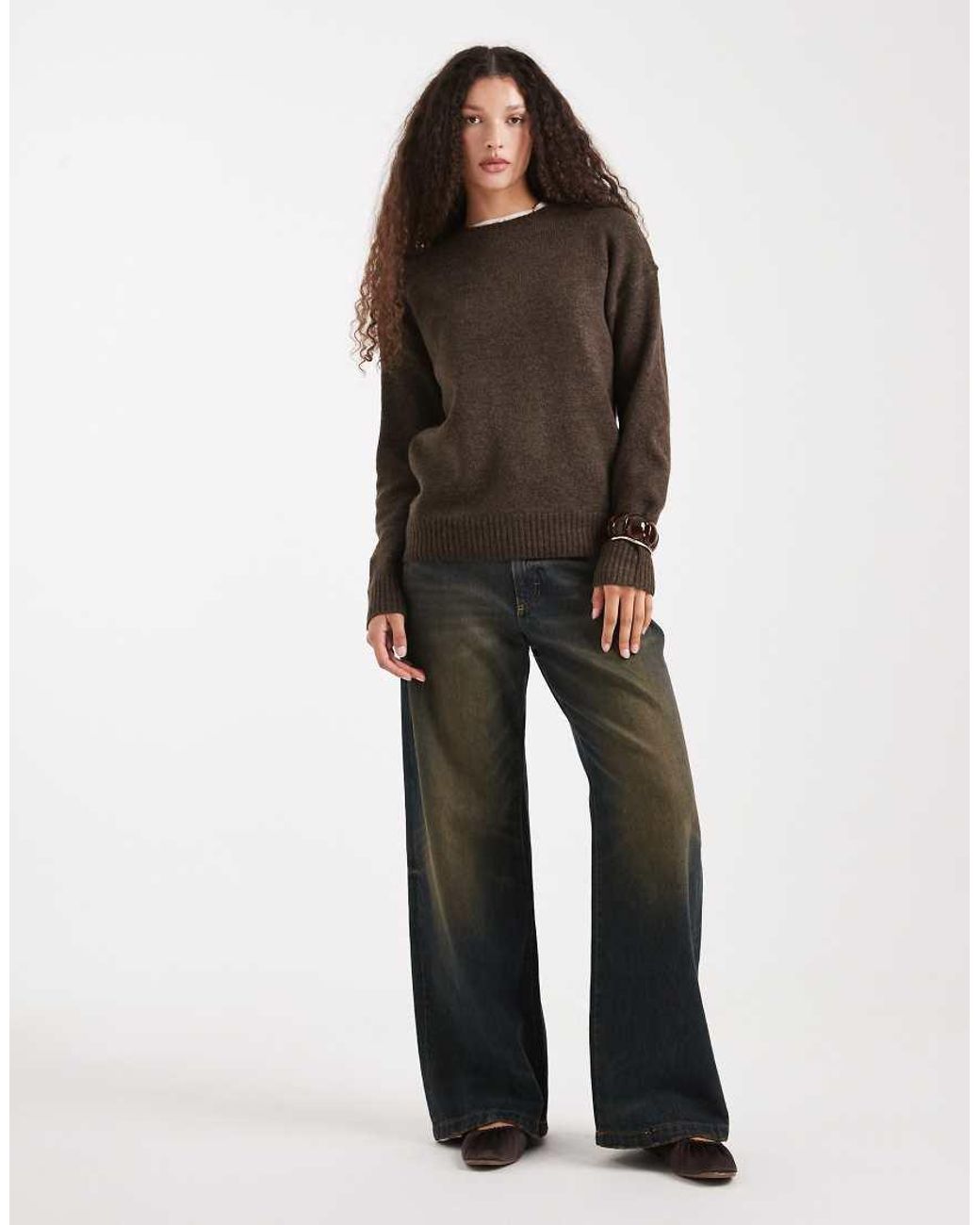 Cotton On Brown Luxe Crew Sweatshirt