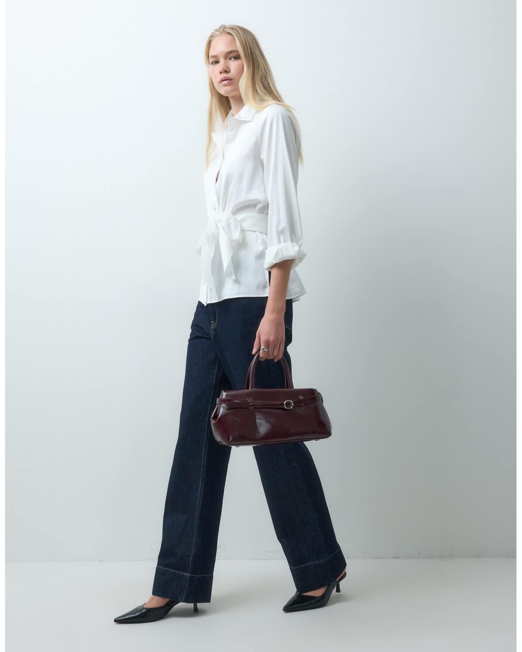 Mango White – hemdbluse