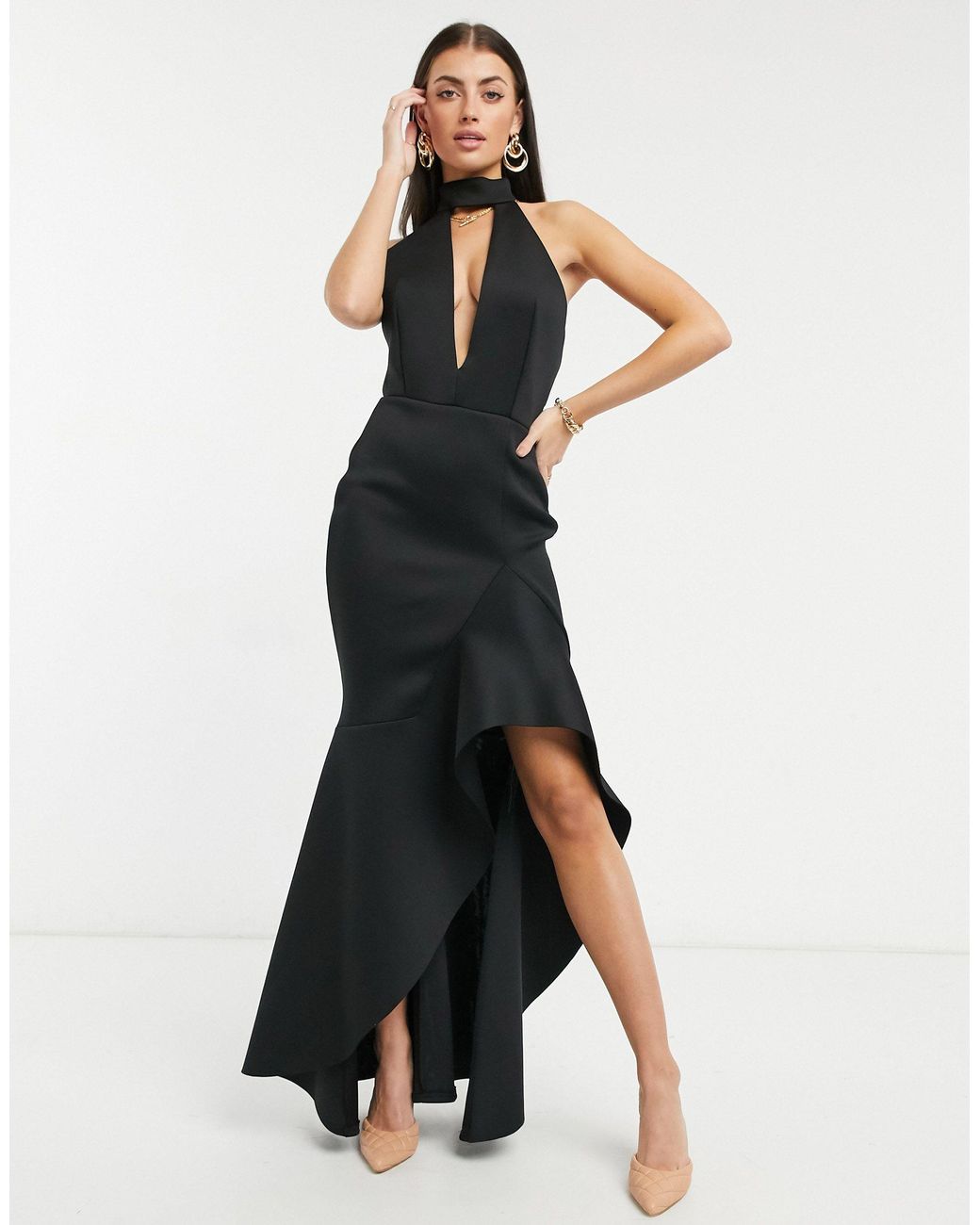 true violet black label dress