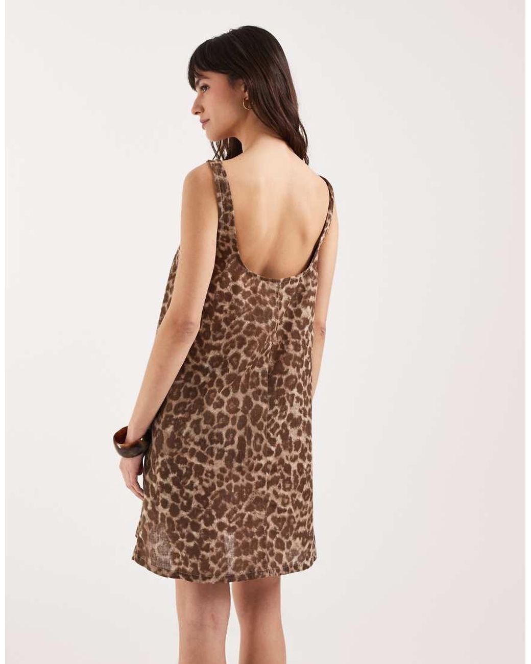 JJXX Natural Leopard Mini Dress