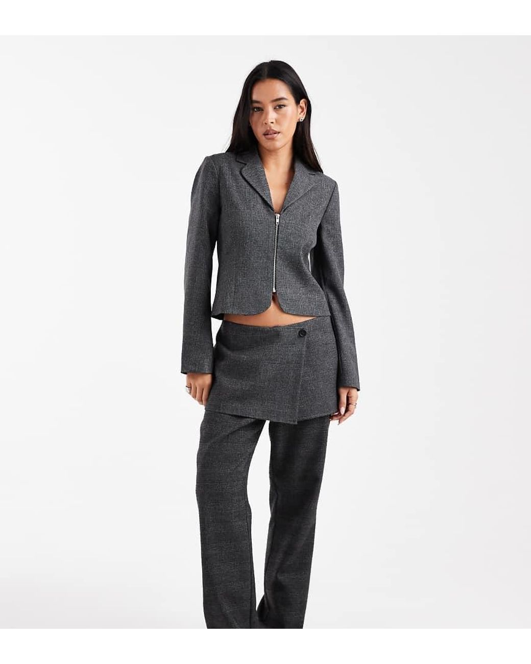 Collusion Black Wrap Skirt Trouser Co-Ord