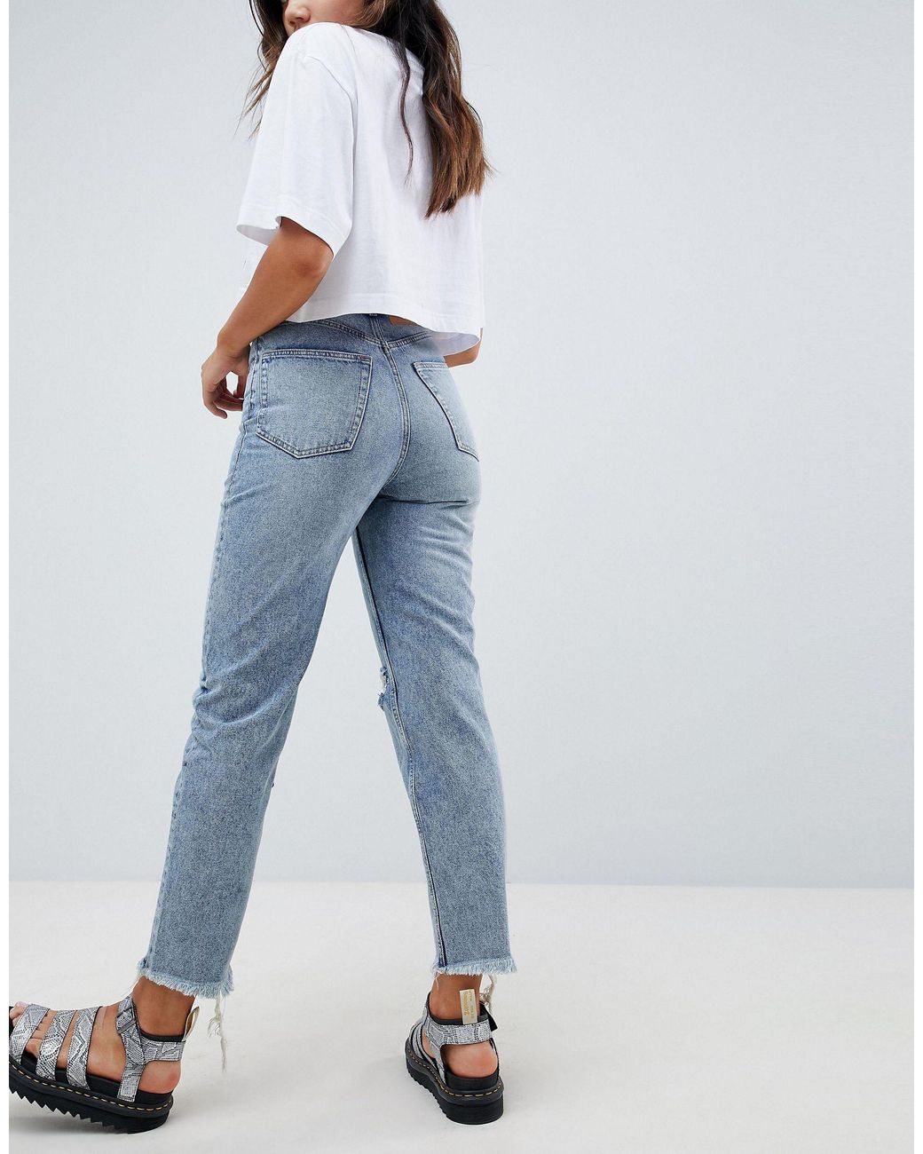 Lee Wide Leg Jeans Straight Donna