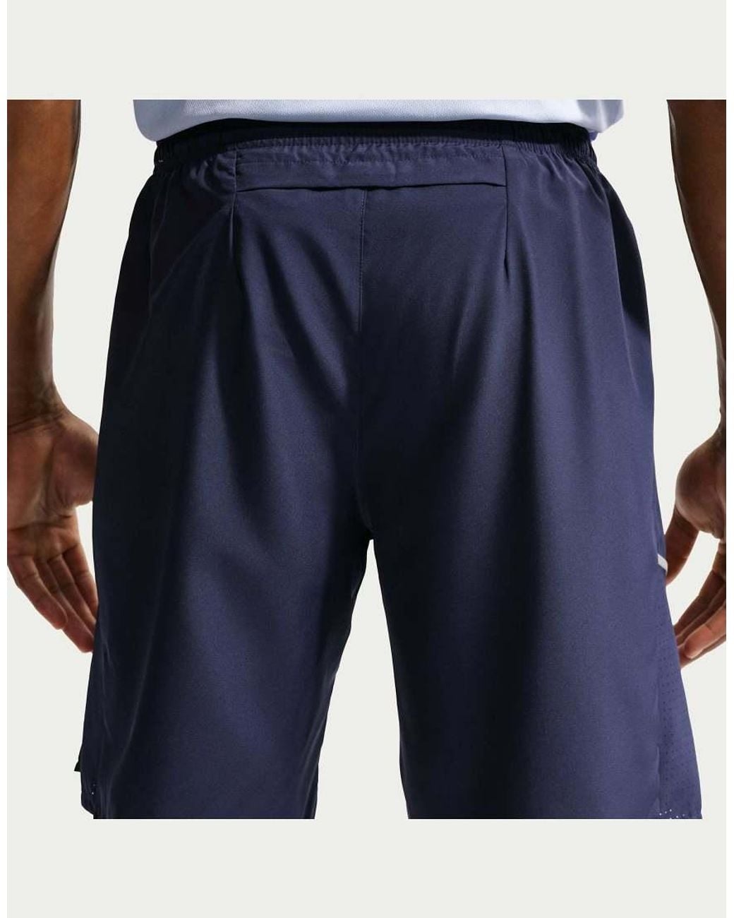 Nike Blue Men's Miler Dri-fit 9-inch Unlined Shorts for men
