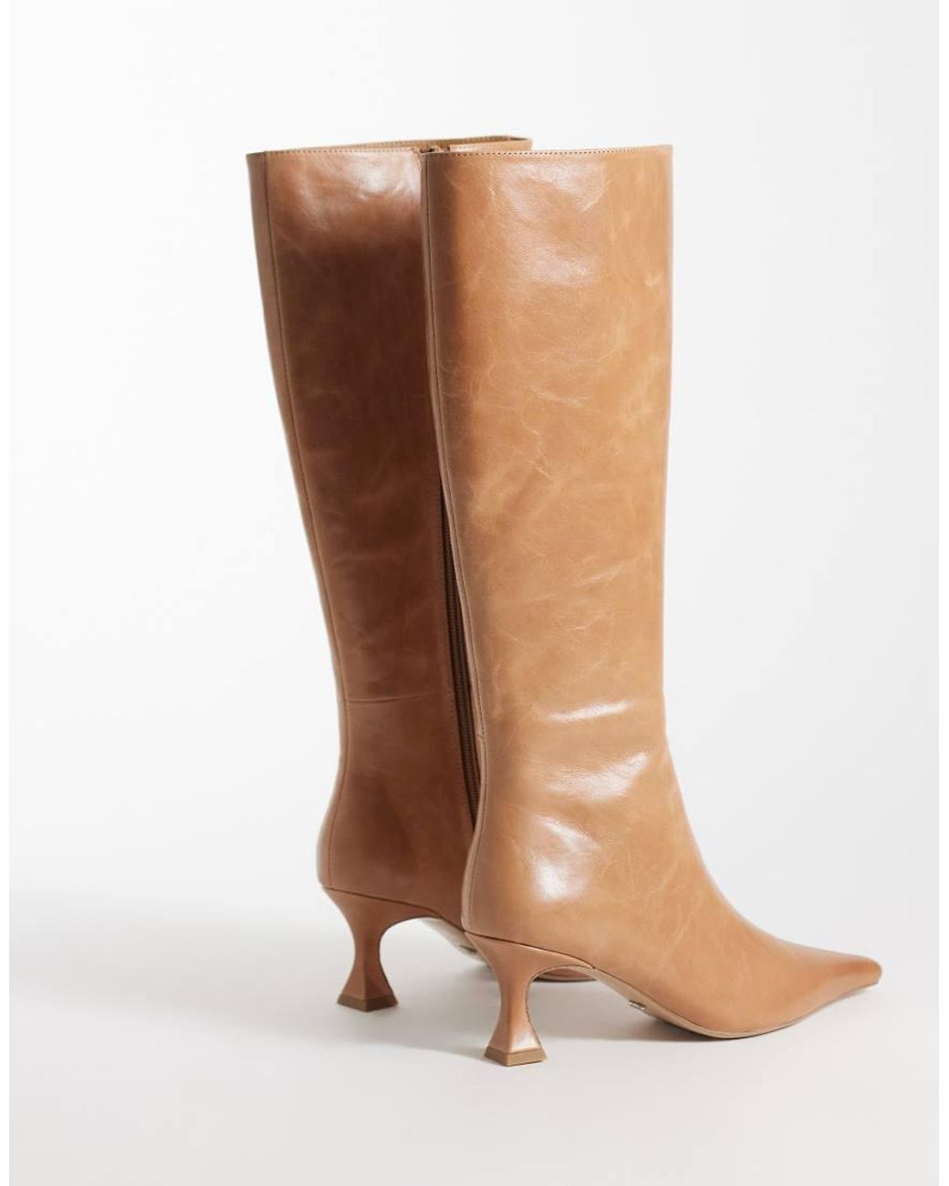 Tony Bianco Brown Jaq Heeled Knee Boots