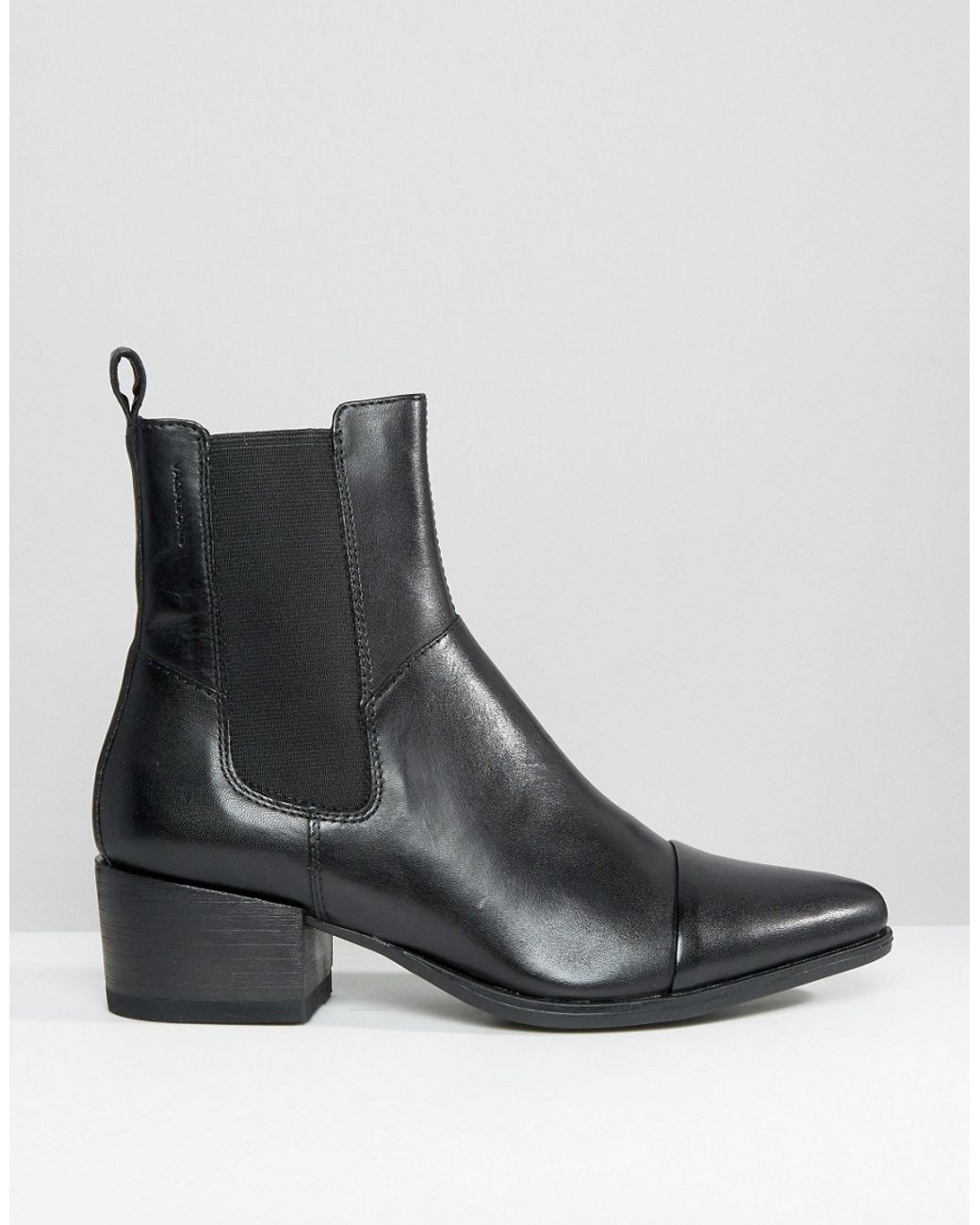 Vagabond Shoemakers Marja Black Western Chelsea Boots | Lyst
