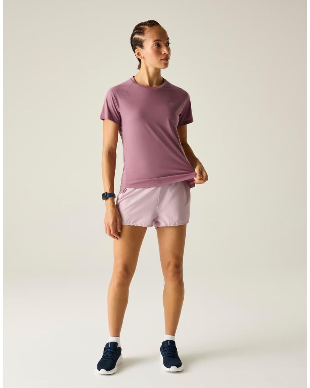 Dare 2b Purple Breathable Reflective Nimble Lightweight T-Shirt