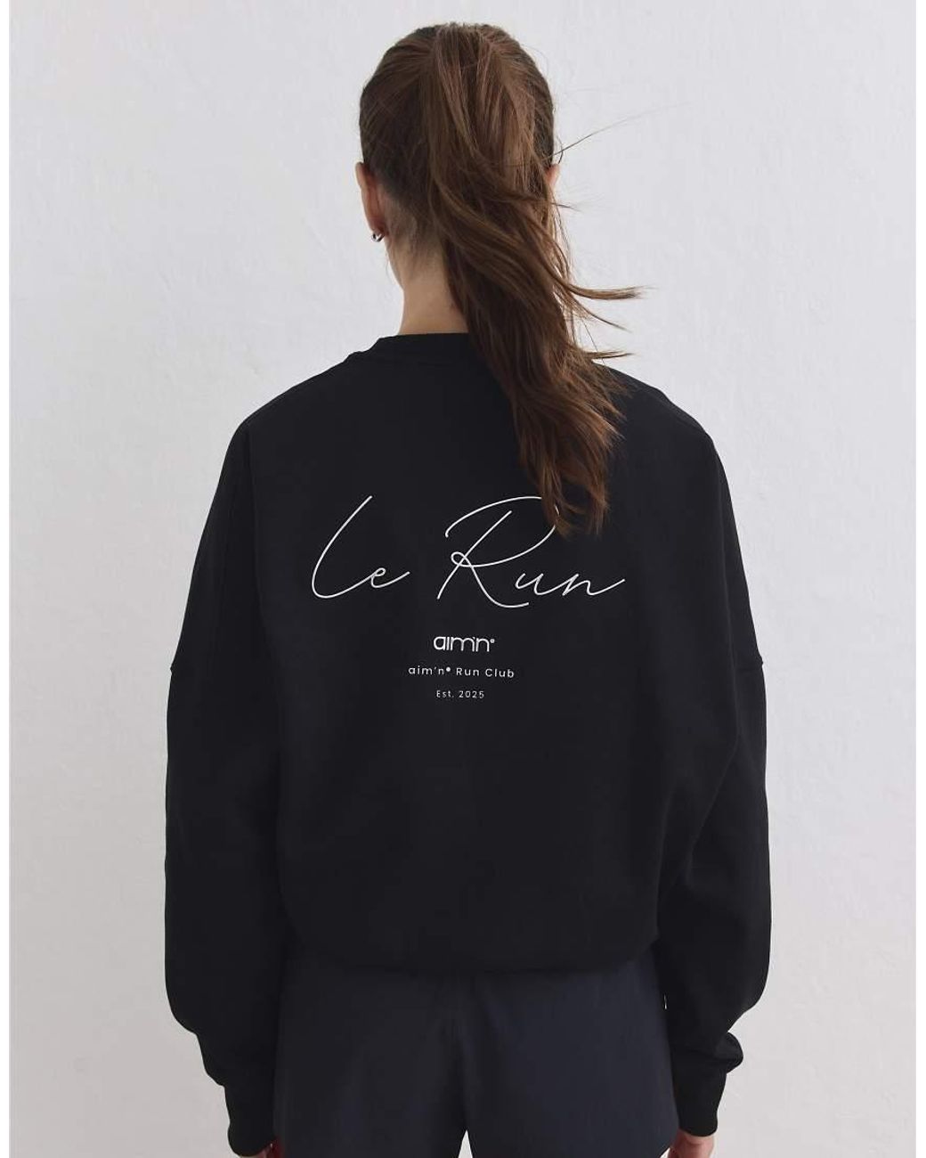 Aim'n Black Le Run Running Sweatshirt
