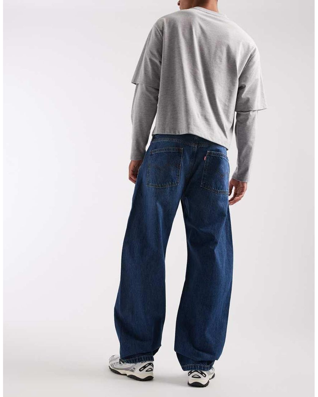 Levi's Blue Baggy Barrel Jeans for men