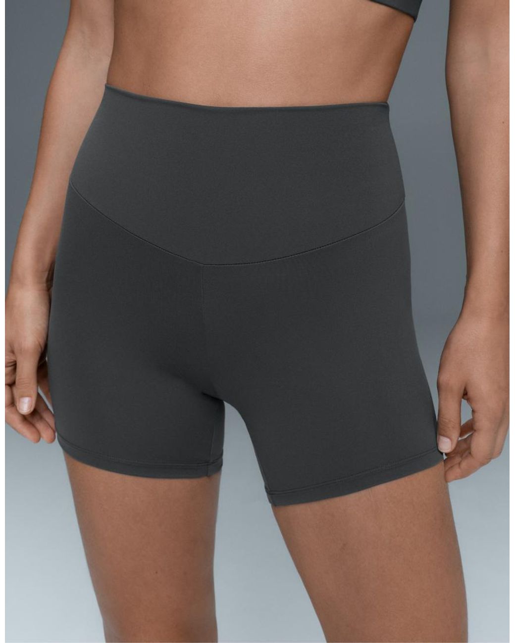 Oysho Blue Comfortlux High-rise 10cm Hot Pants