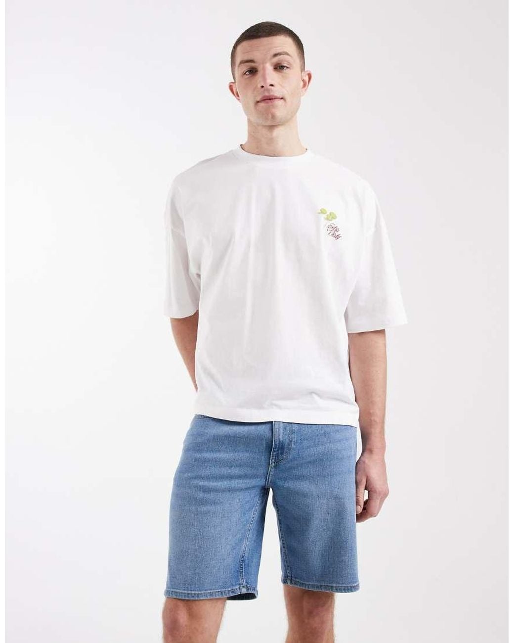 Only & Sons Blue Denim Shorts for men