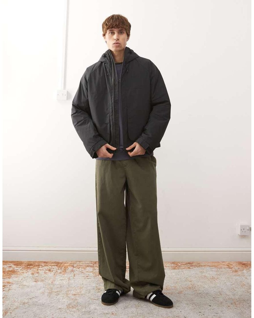 Adidas Originals Black Premium Essentials Utility Jacket for men