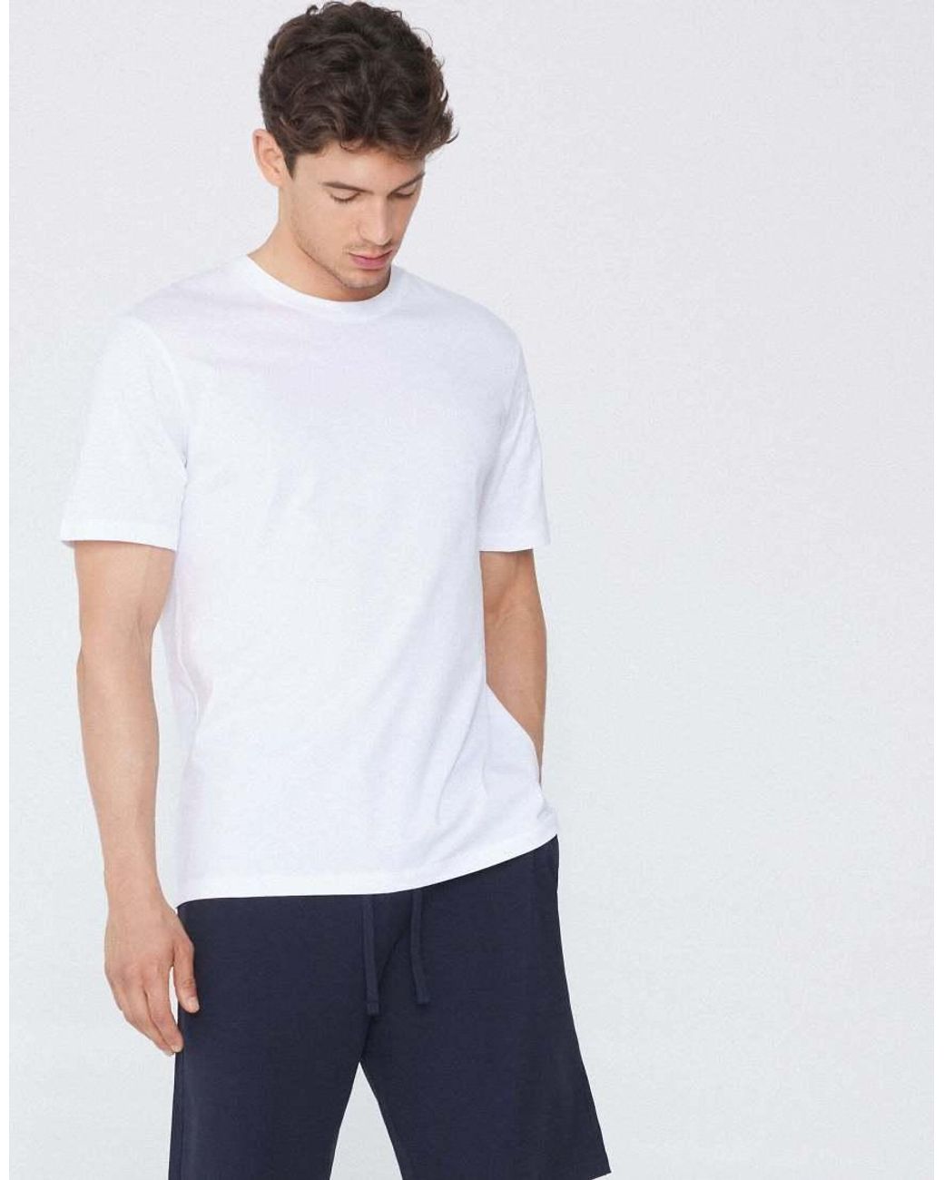 Tezenis White Basic Relaxed-Fit Cotton T-Shirt for men