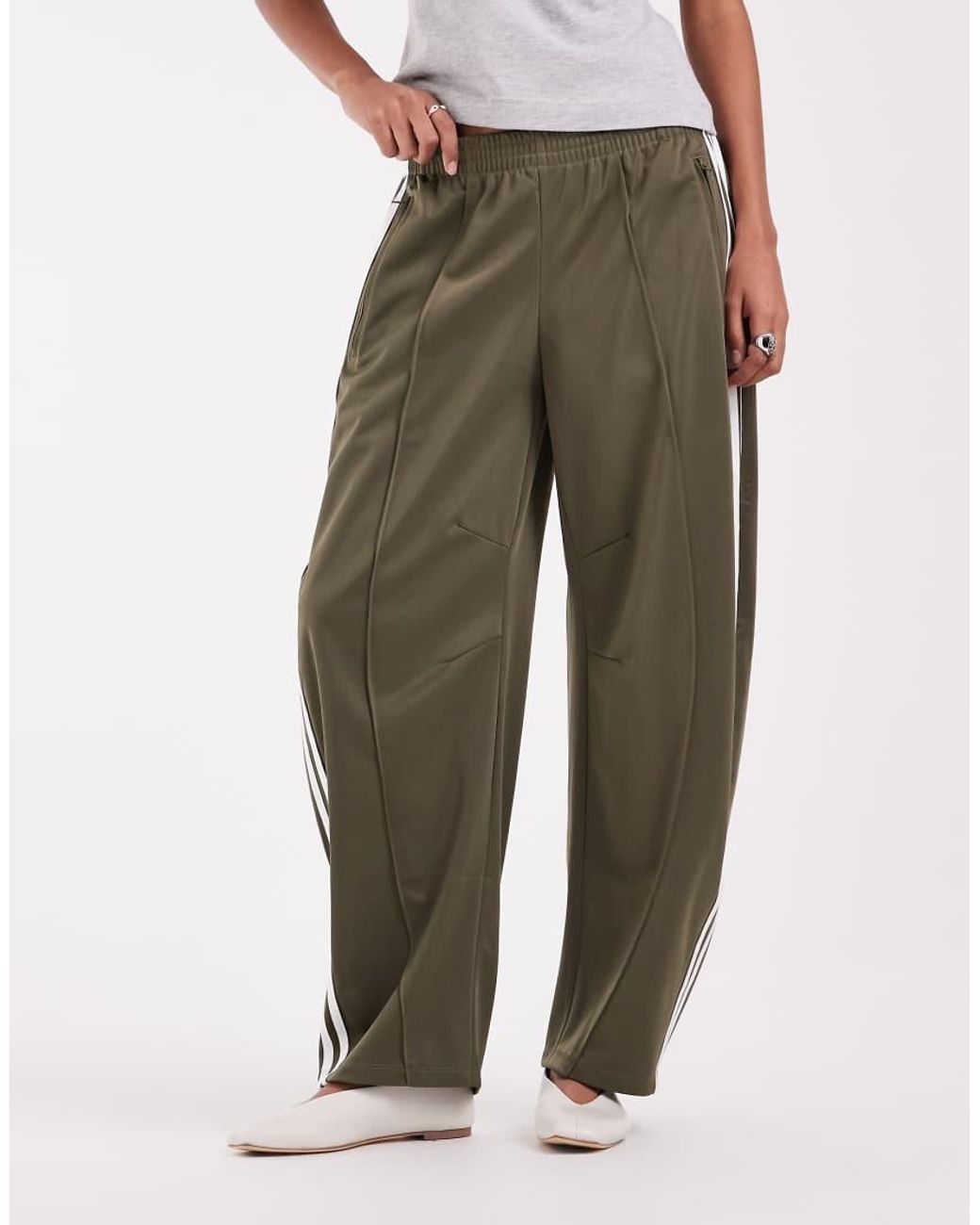Adidas Originals Green Firebird Barrel Leg Track Pants