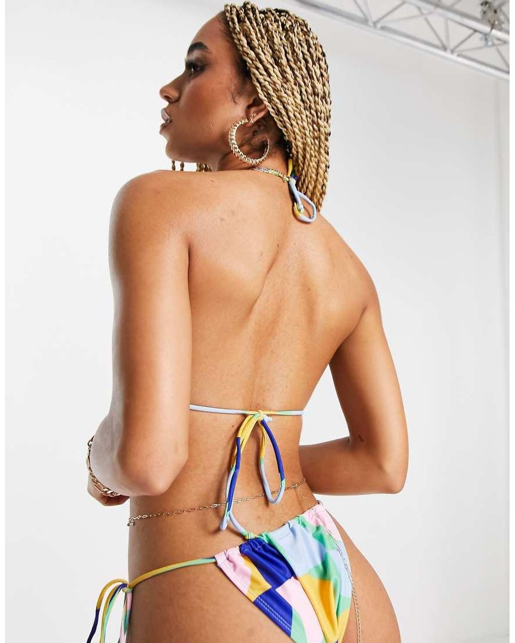 Motel Multicolor Pami Triangle Bikini Top