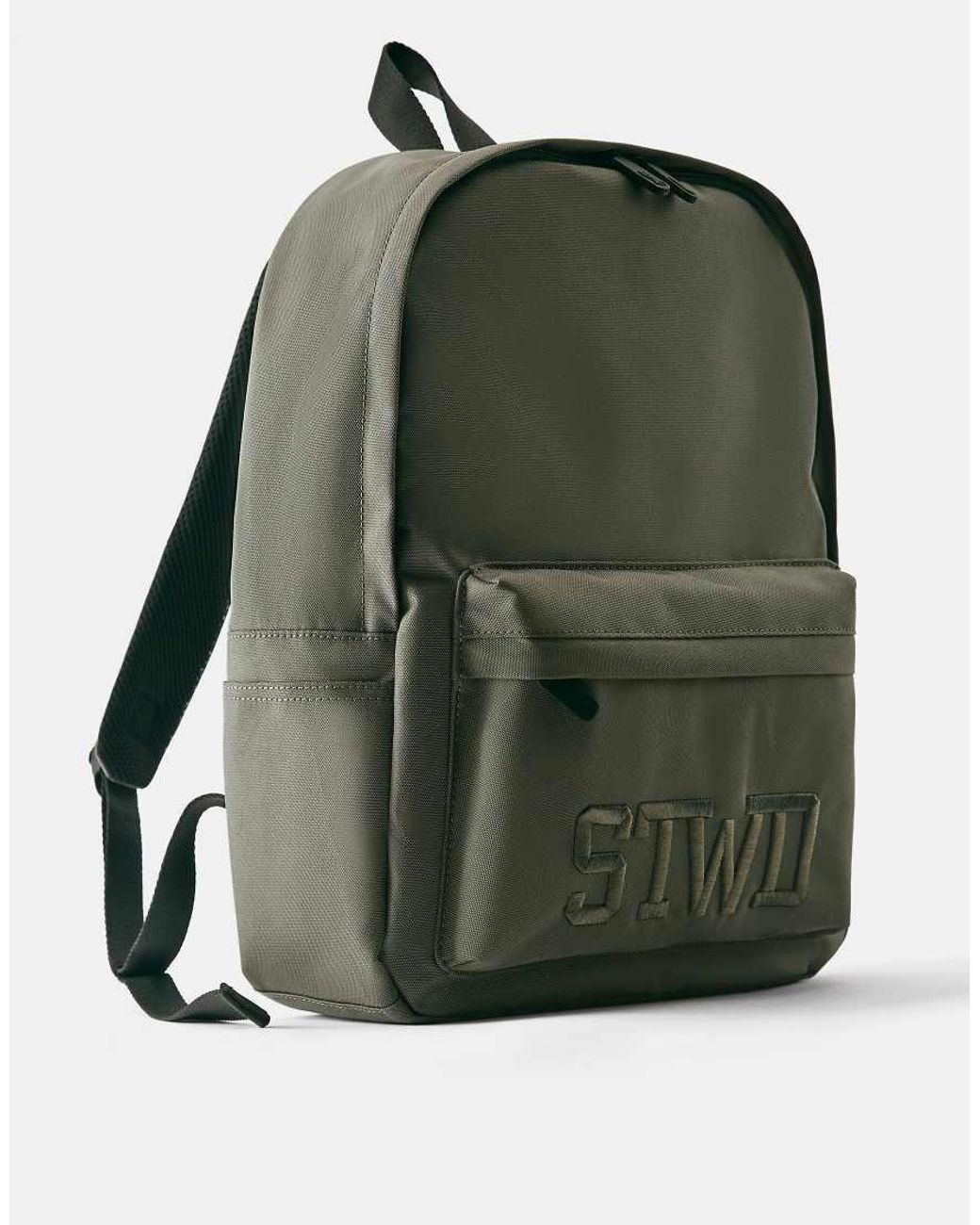 Pull&Bear Green Stwd Backpack for men