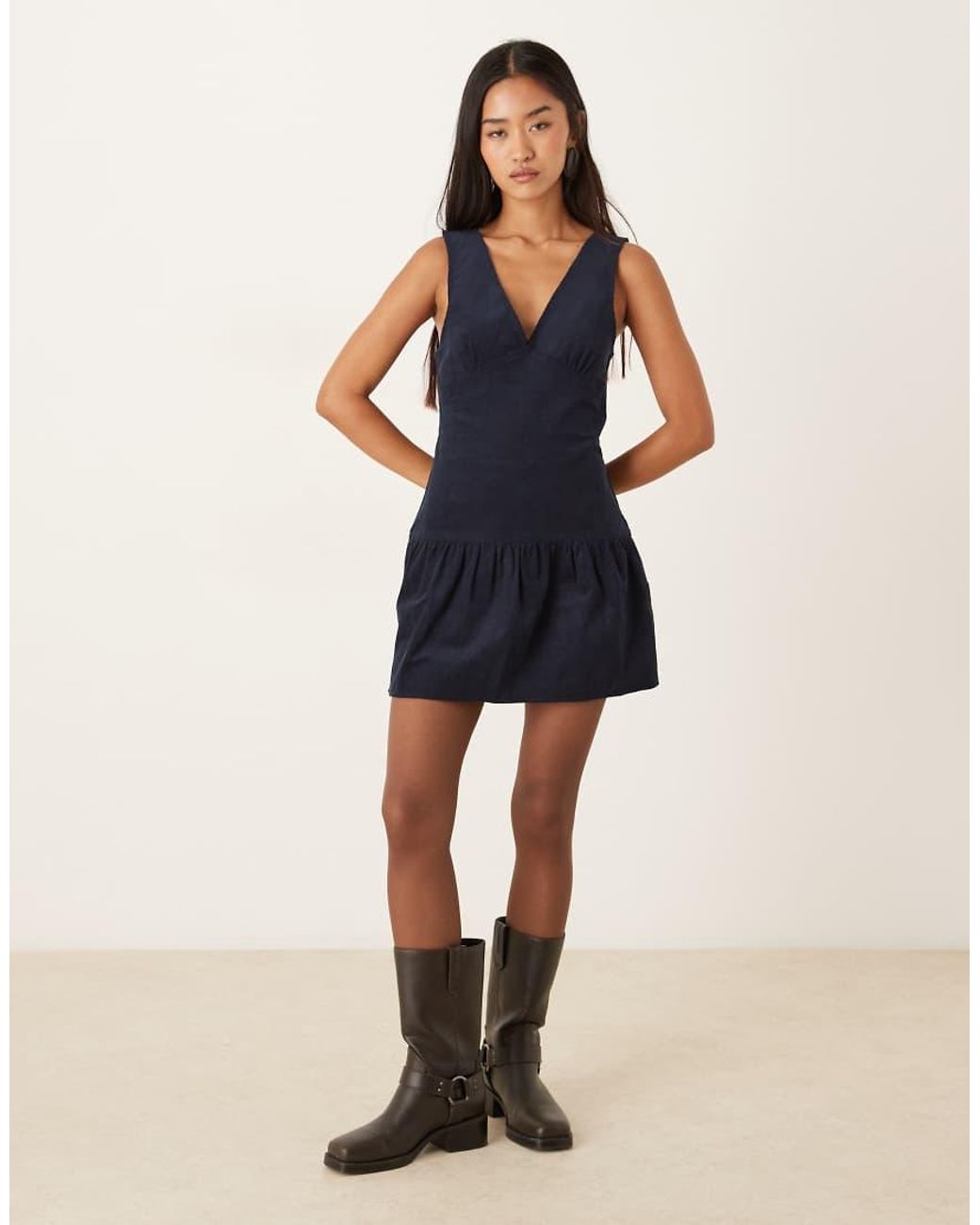 Motel Blue Sarabi Cord Mini Dress