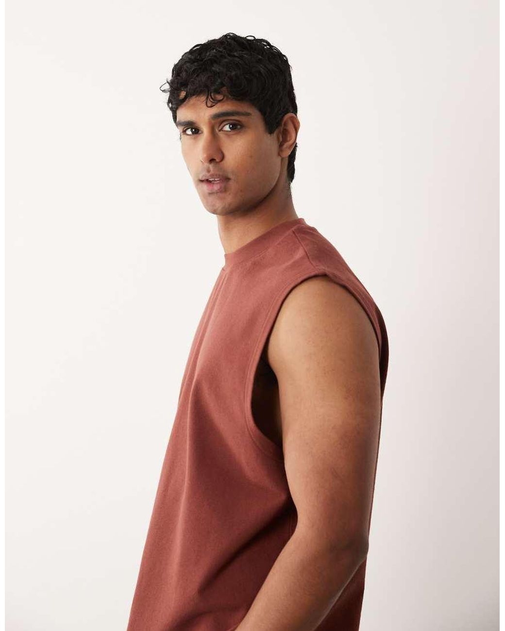 ASOS Red Oversized Tank for men