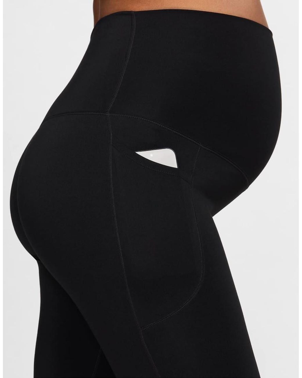 Nike Blue Maternity One High-Waisted 7/8 Leggings With Pockets