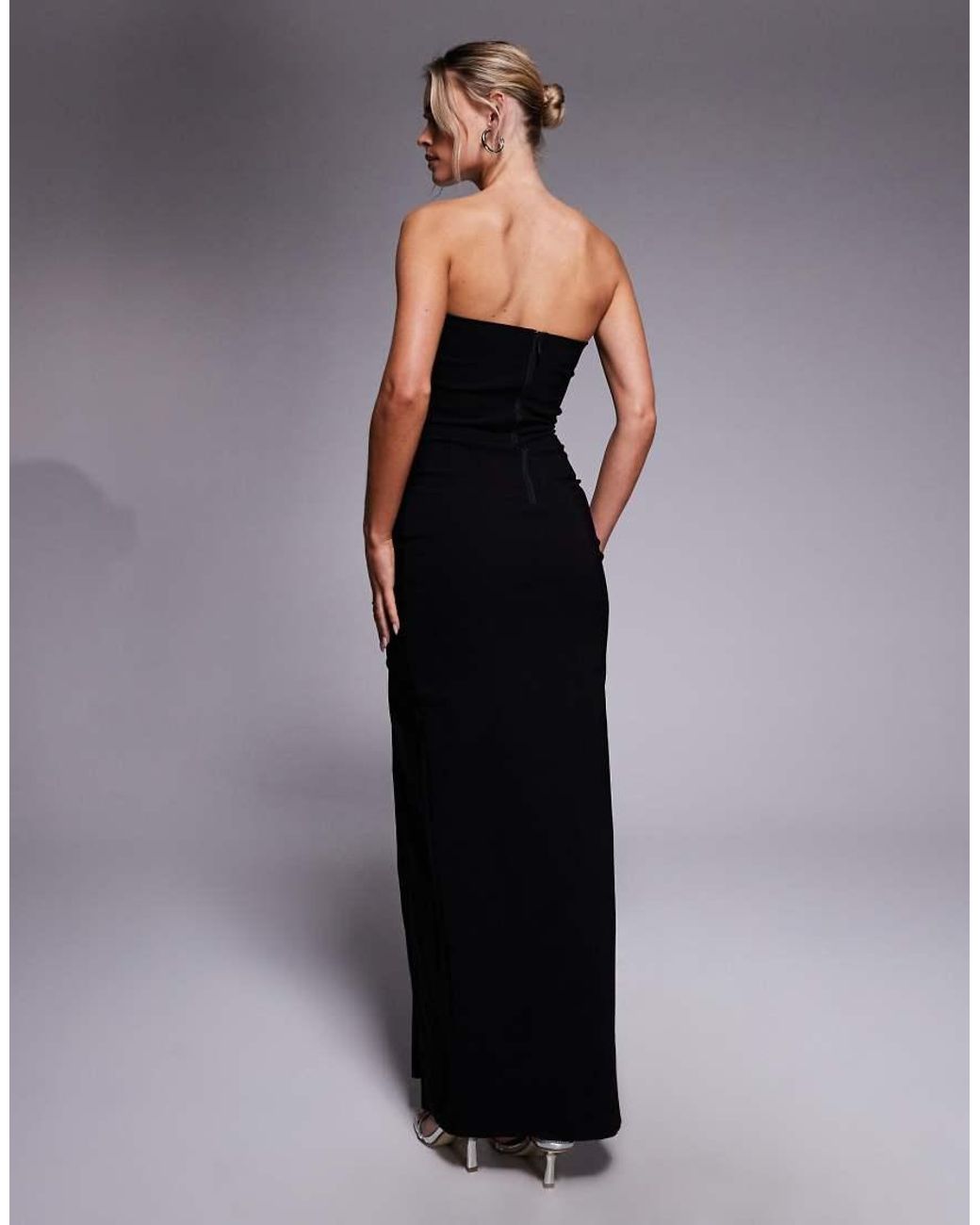 Vestito Lungo Arricciato di Vesper Petite in Blue