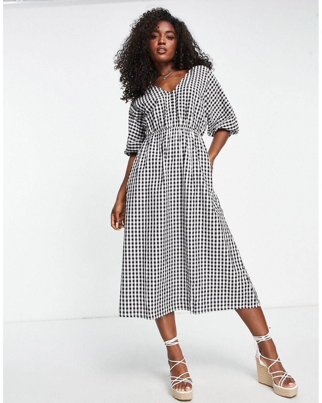 Robe vichy mango sale