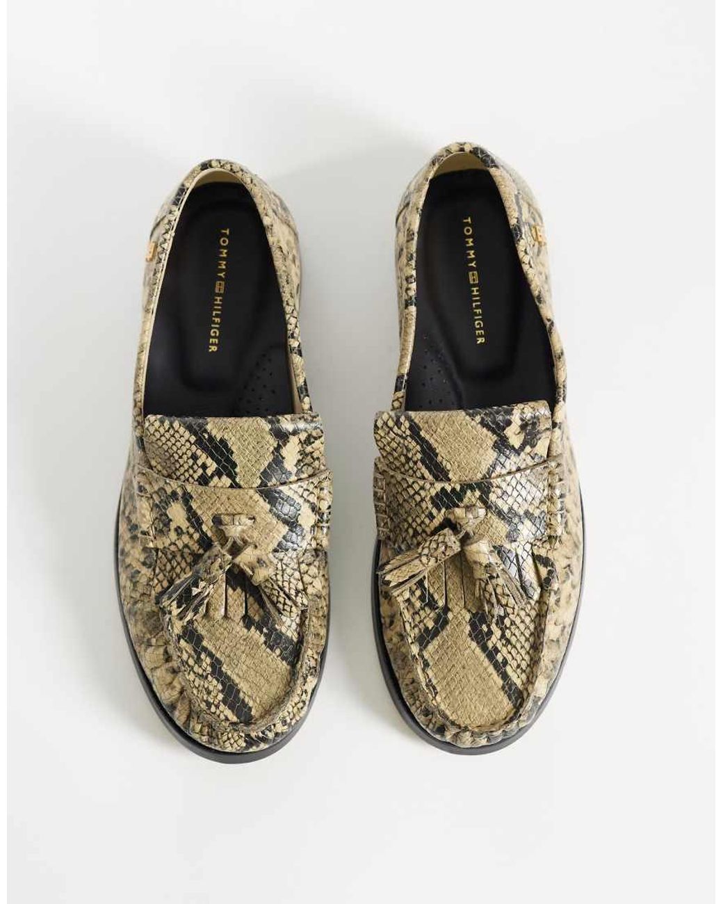 Tommy Hilfiger Natural Premium Snake Tassel Loafer