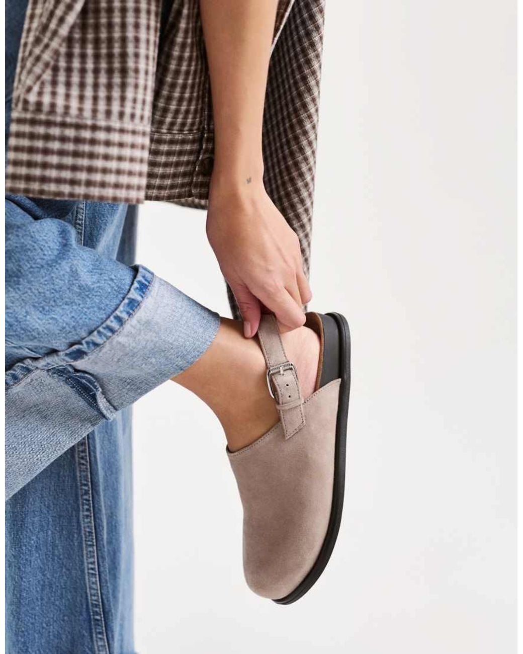 Vagabond Gray Shoemakers Effie Suede Mules