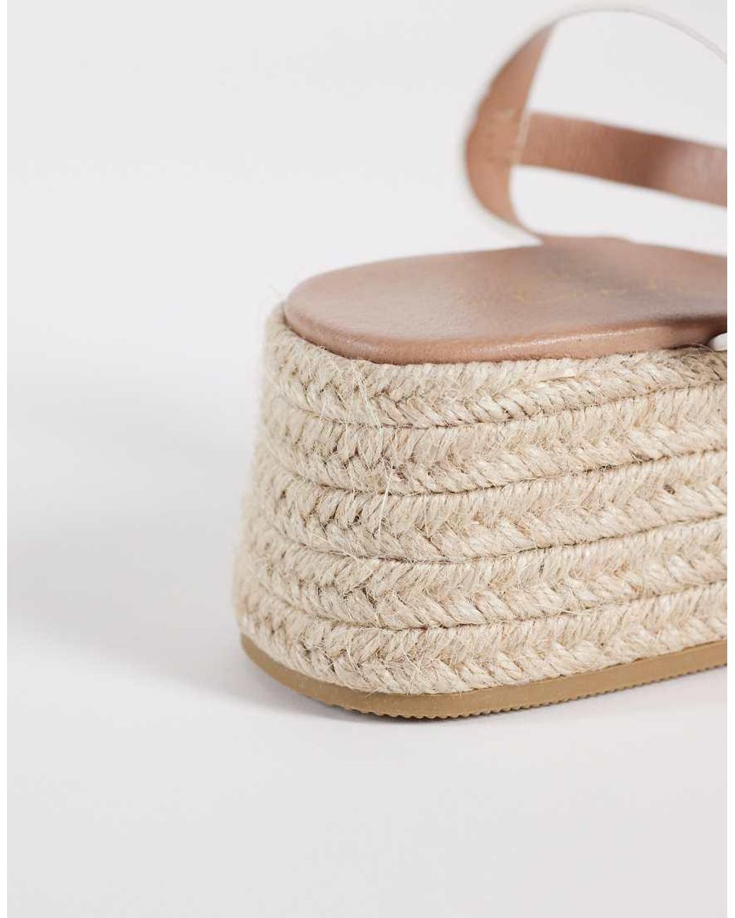New Look White Woven Flatform Sandal