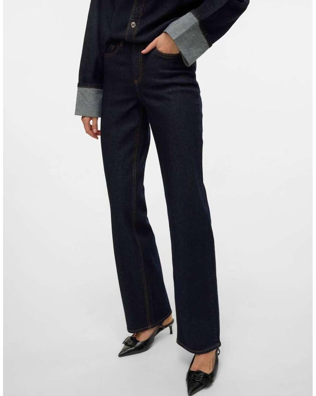 Vero Moda Blue Wide-Fit Jeans