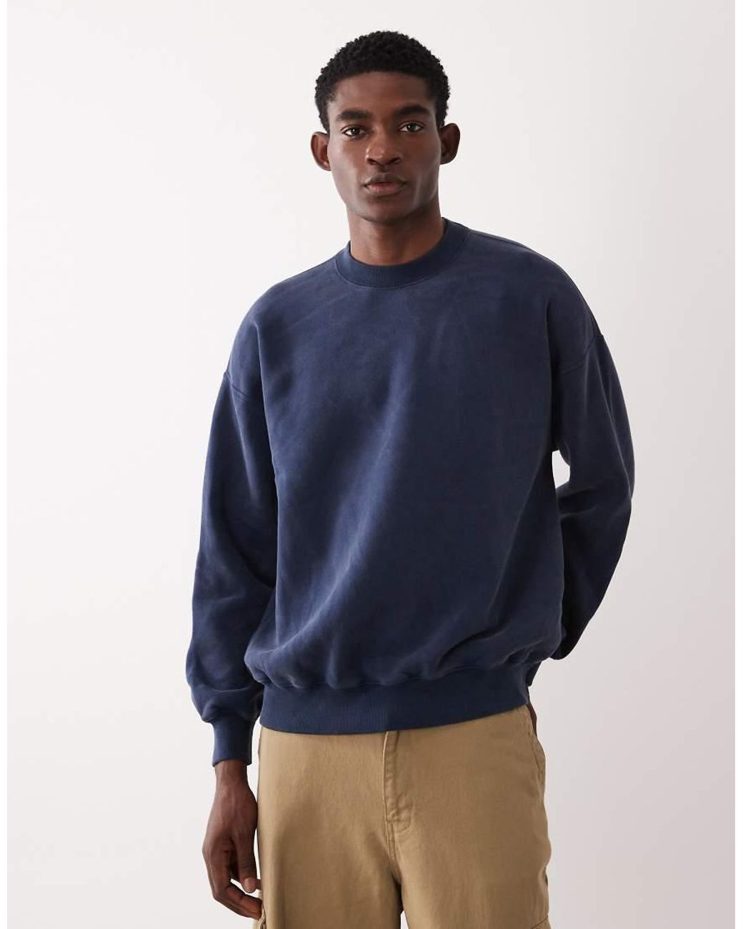 Abercrombie & Fitch Blue Essential Sweatshirt for men