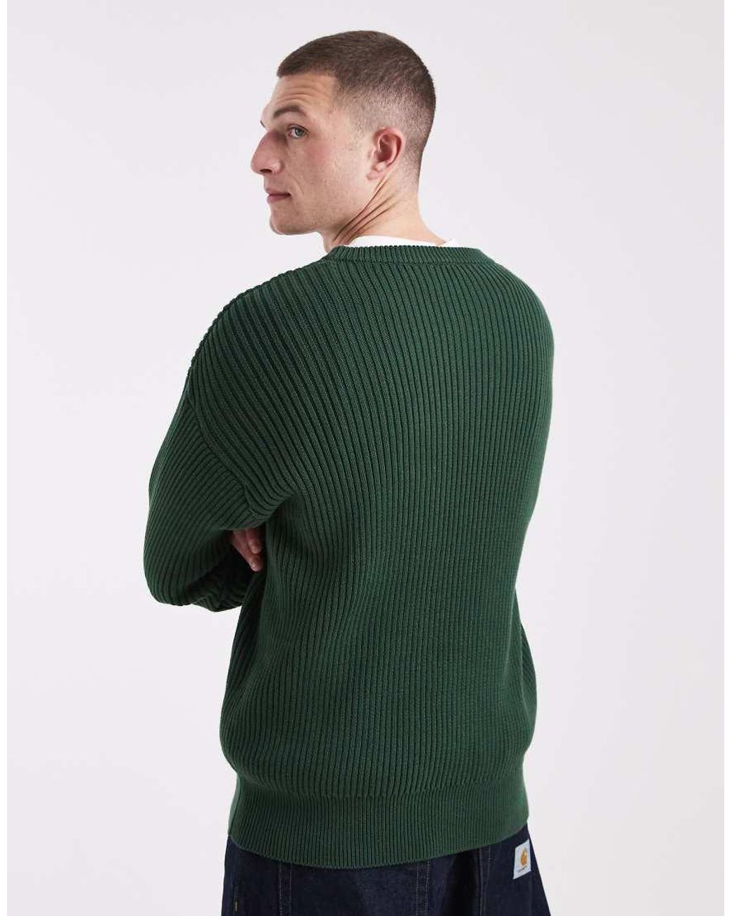 Parlez Green Logo Knit Jumper for men