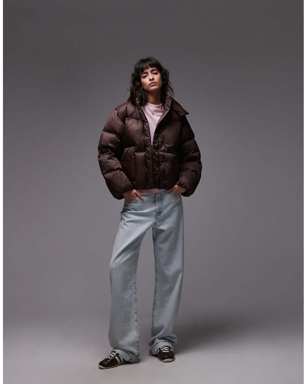 Levi's Blue Western Shortie Puffer Coat