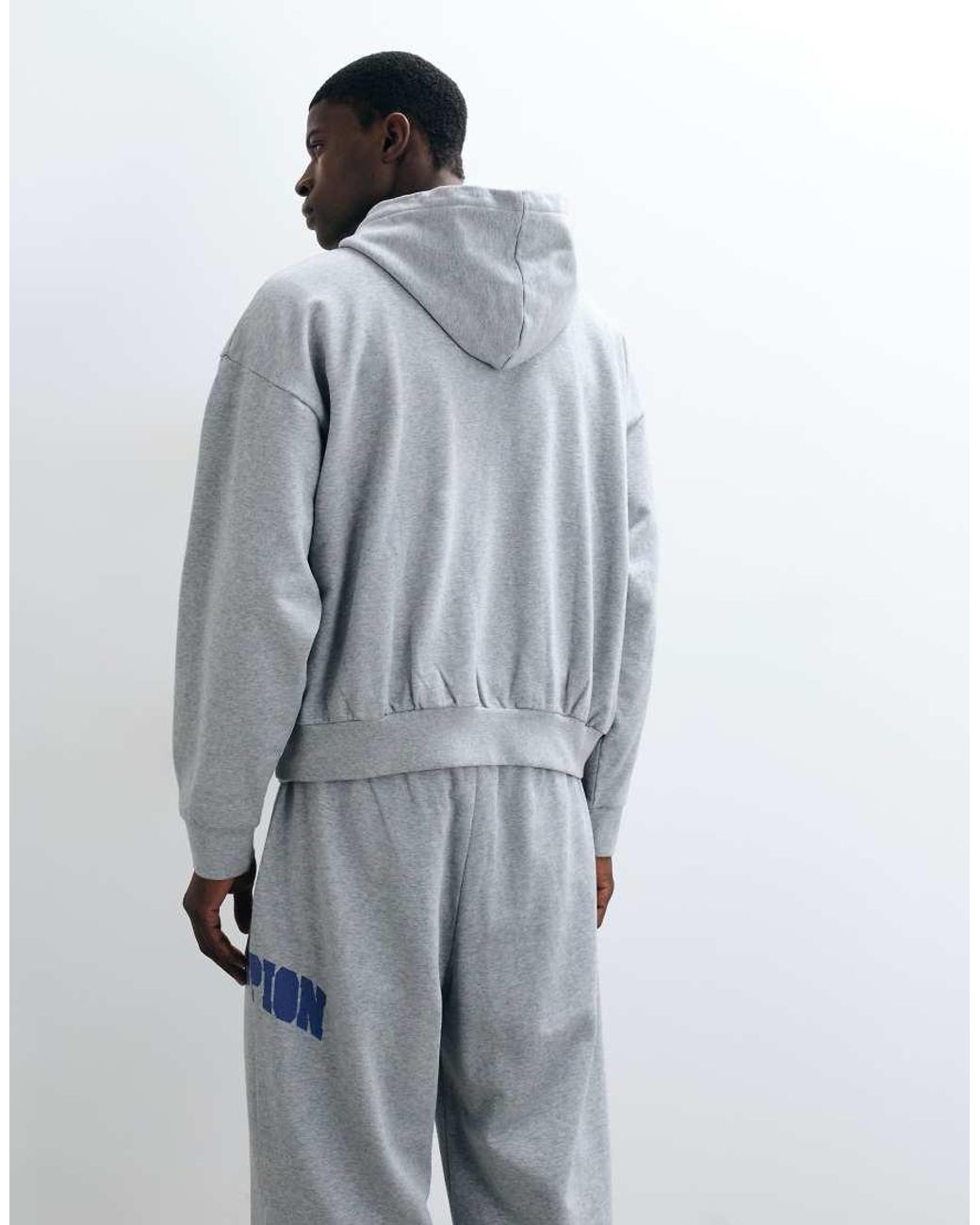 Champion Blue Future Memories Oversized Hoodie for men