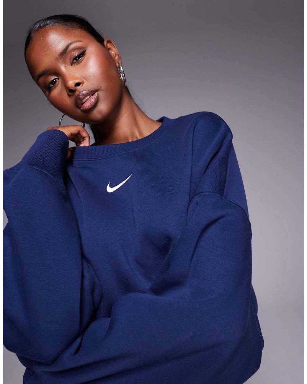 Nike Blue Phoenix Fleece Over-oversized Sweatshirt