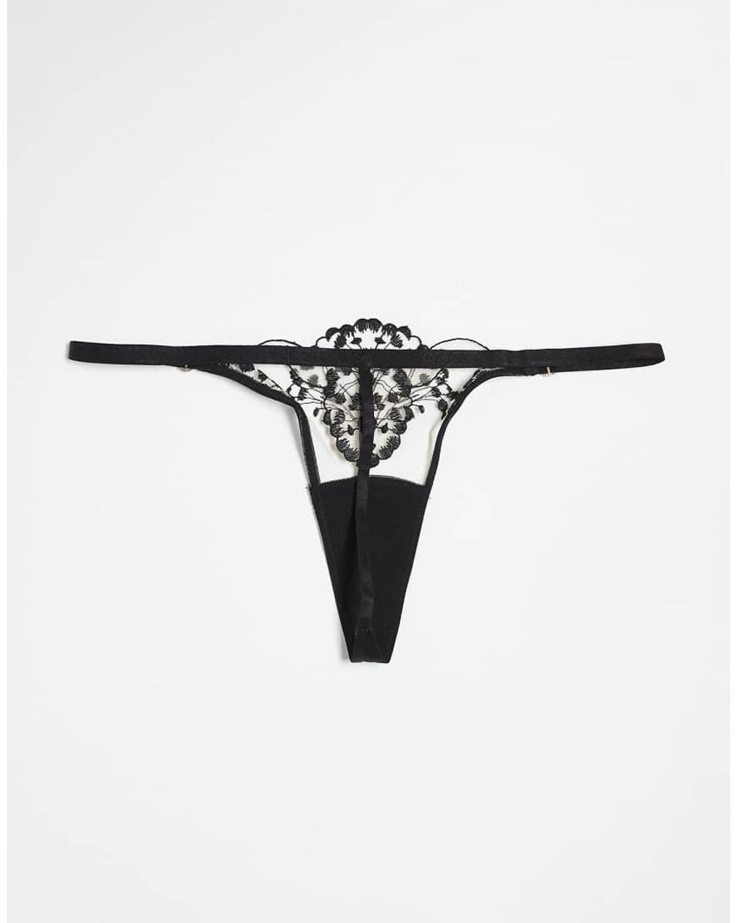 Bluebella Black Marisa Thong