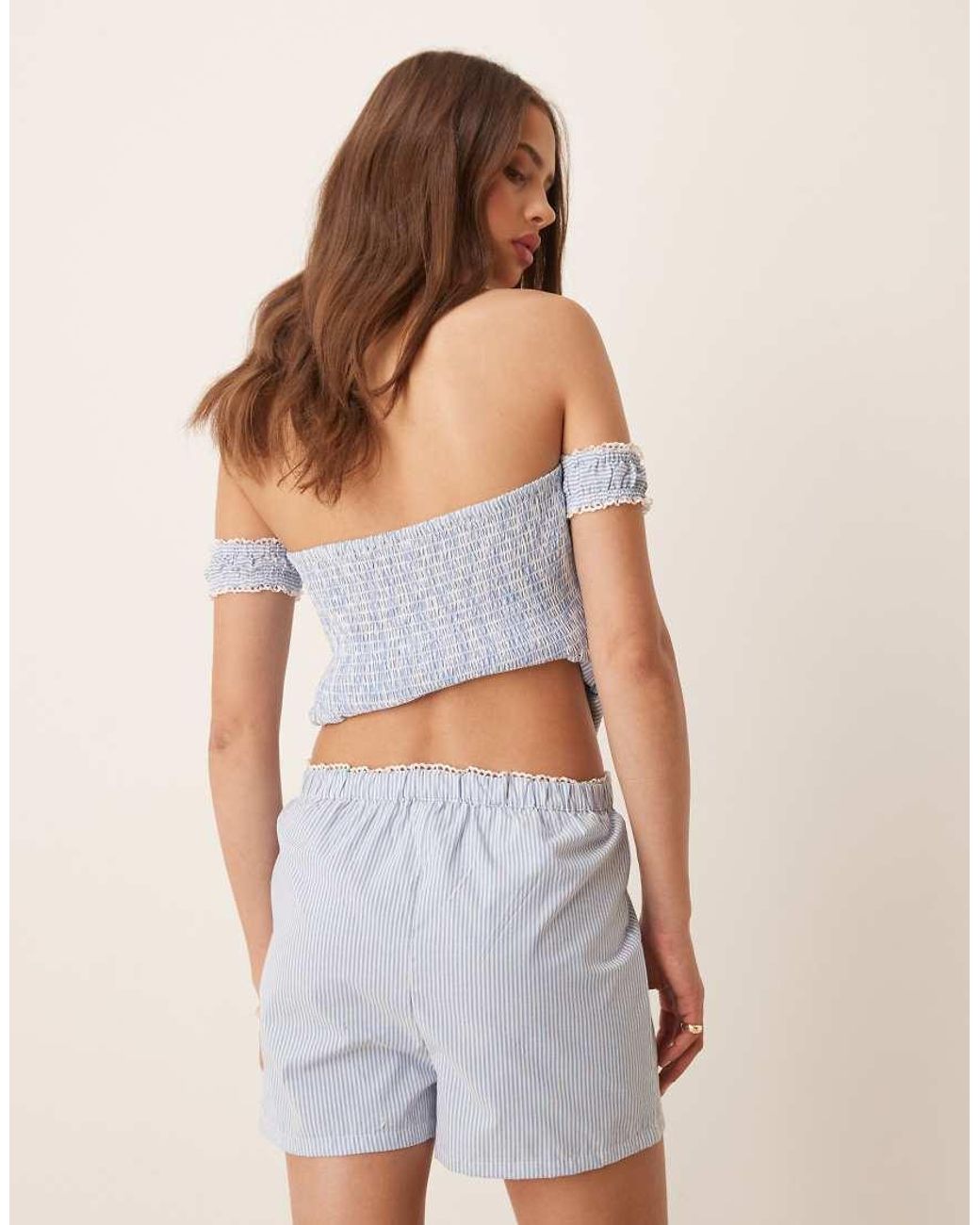 esmé studios Natural Esmee Exclusive Bow Detail Beach Shorts
