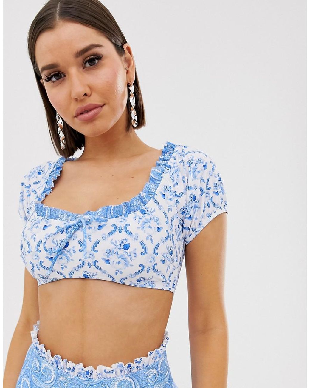 bardot bikini top