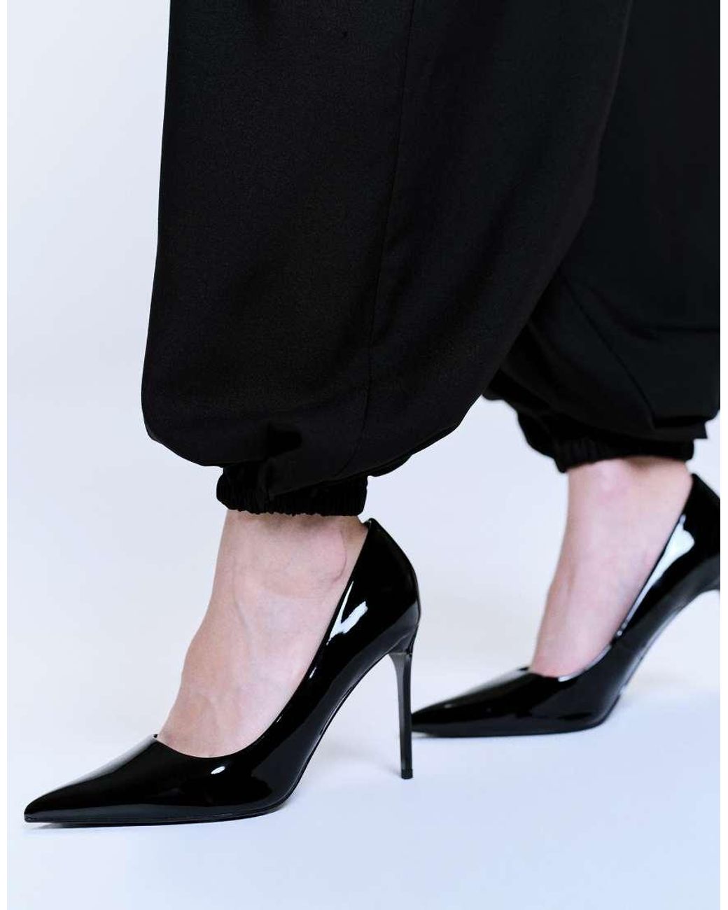 Jdy White Mid Waist Balloon Trousers