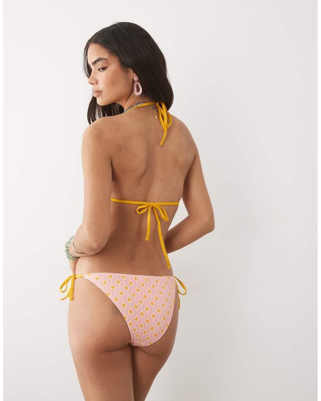 Mango Brown Teen String Bikini Set