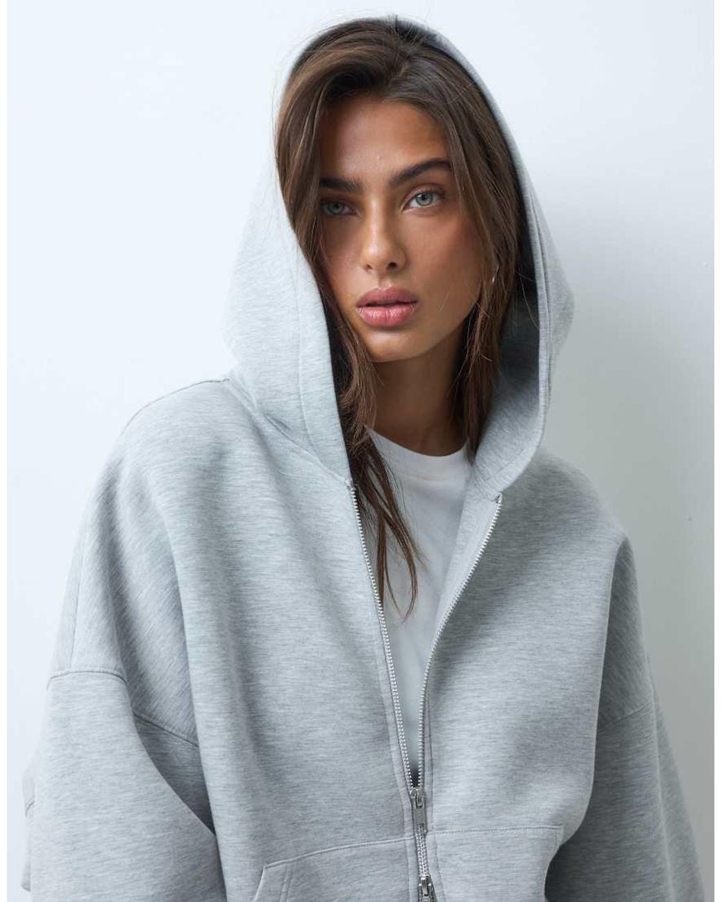 ASOS Gray Zip Up Hoodie