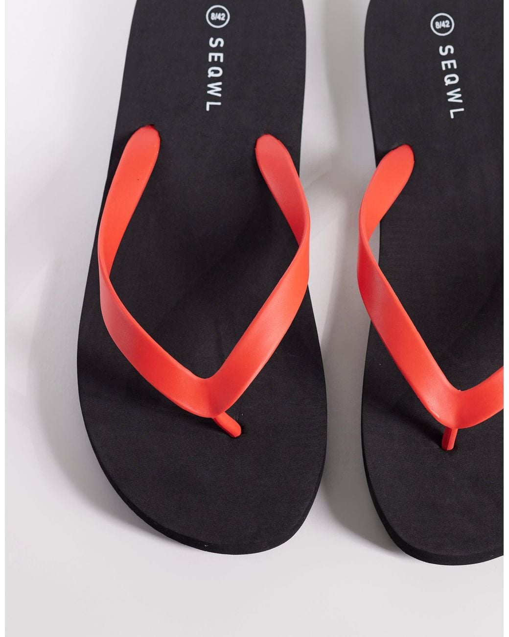 SEQWL White Flip Flops for men