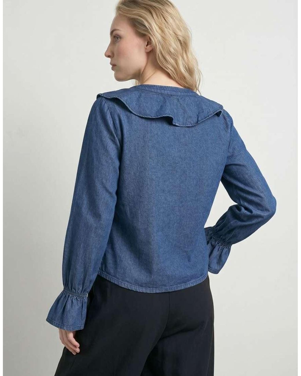 HYPEDROP Blue Long Sleeved Top