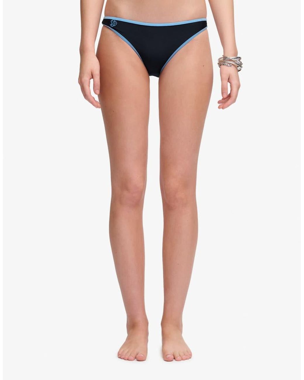 Superdry Blue Contrast Bralette Bikini Top
