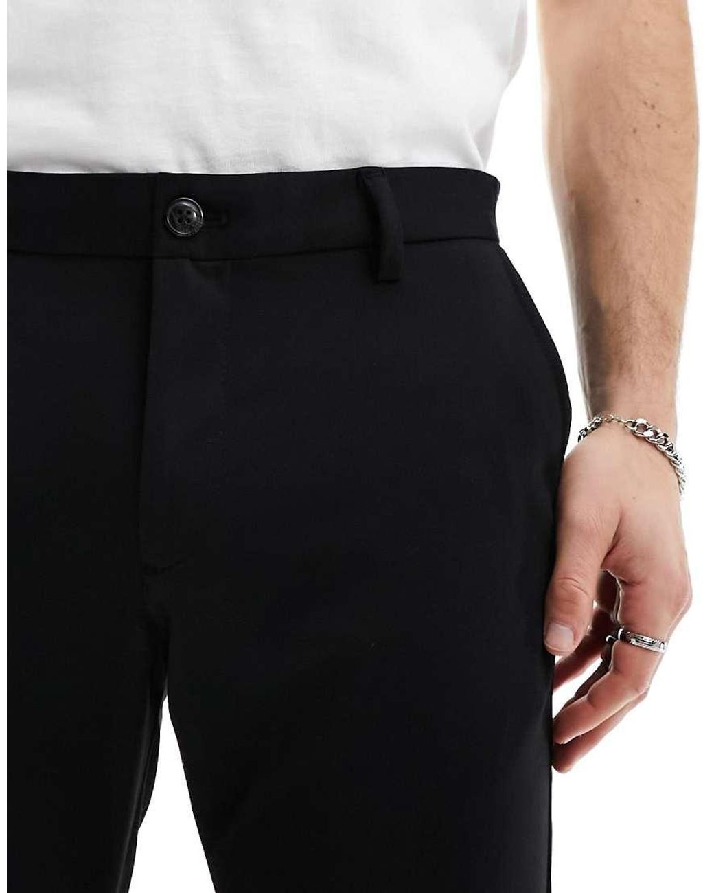 Jack & Jones Black Intelligence Marco Slim Fit Smart Trouser for men