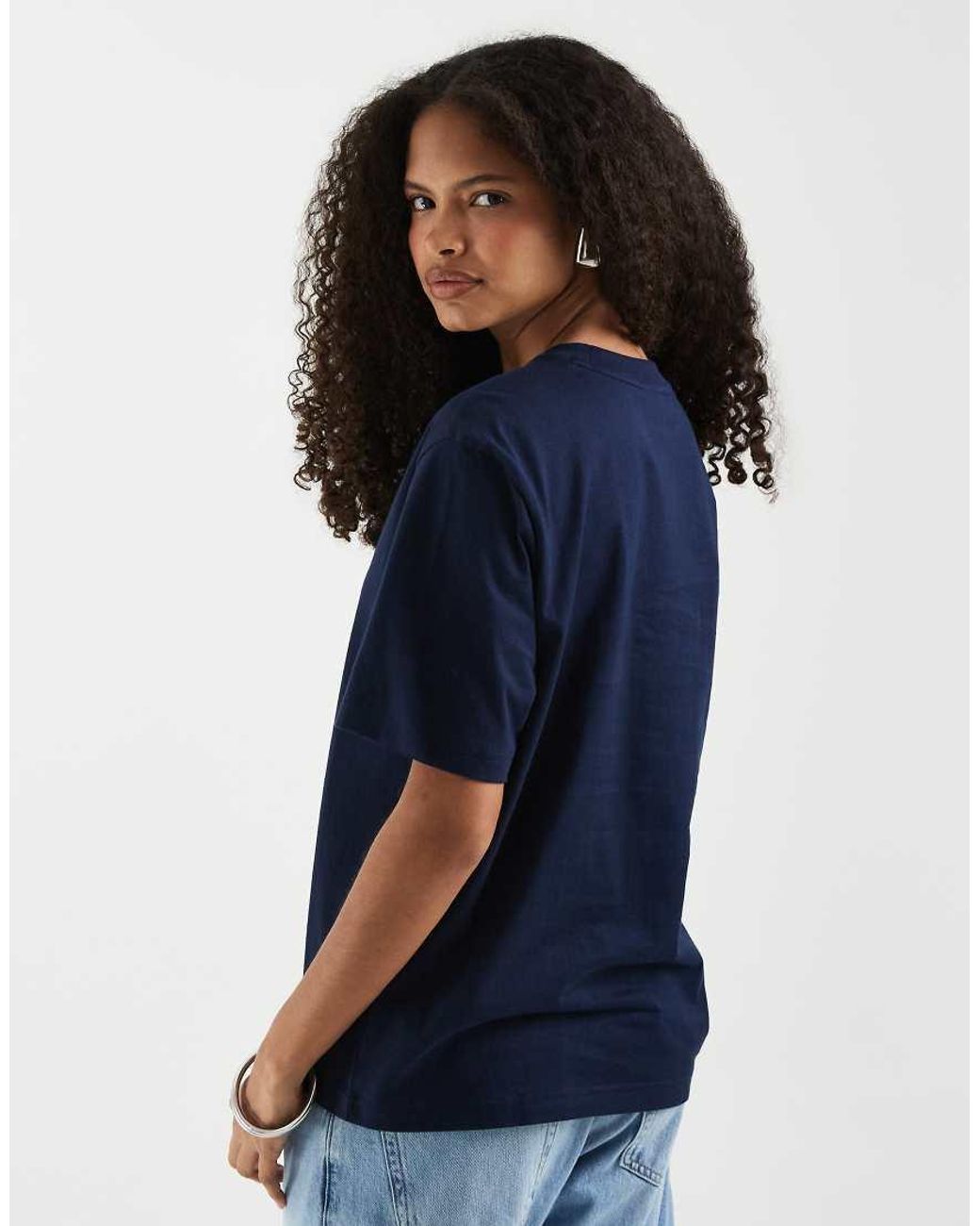 Lacoste Blue Relaxed Fit Soft Cotton Logo T-shirt