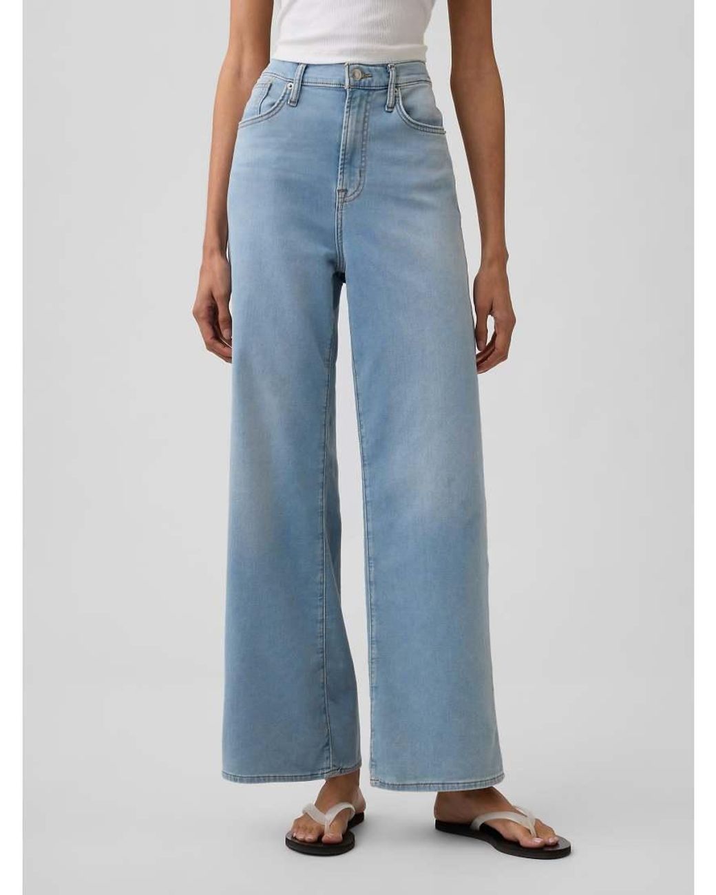 Gap Blue Wide Leg Comfort Jeans