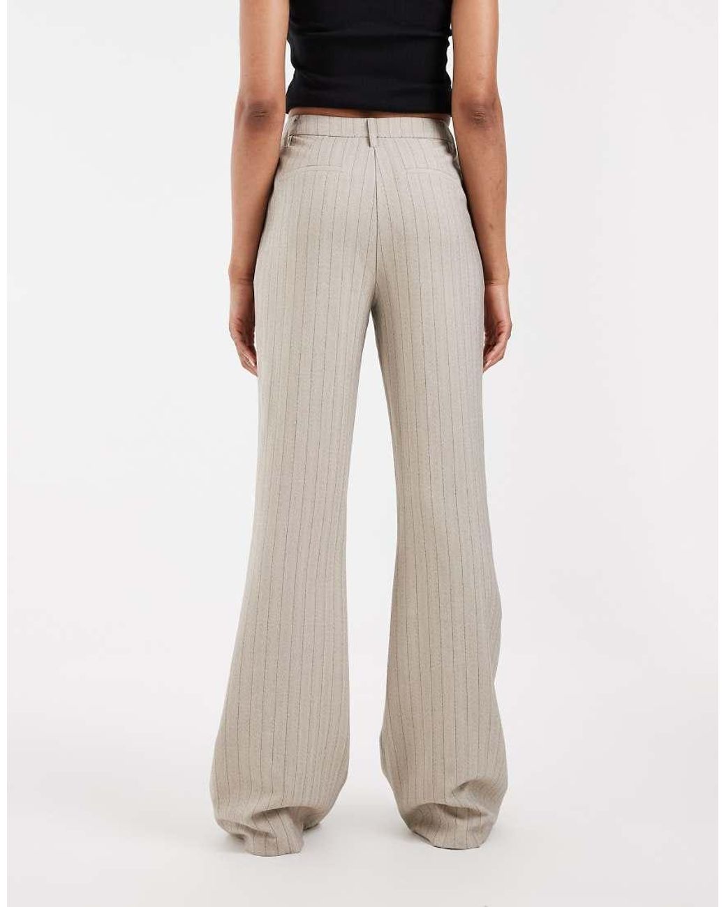 ASOS Natural Tall Tailored Snatch Flare
