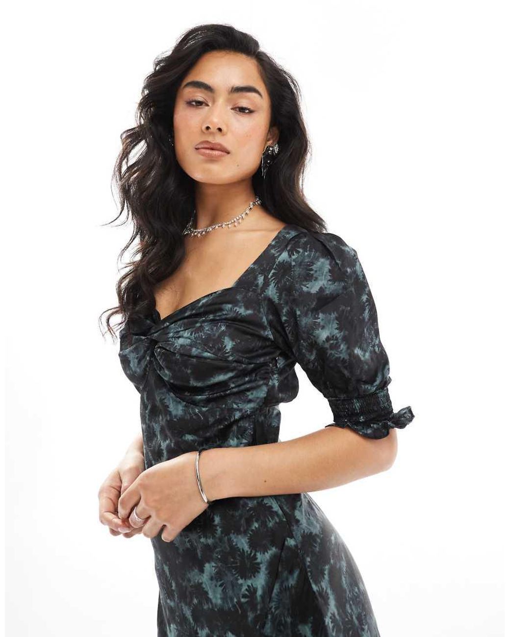 Glamorous Blue Open Maxi Tea Dress