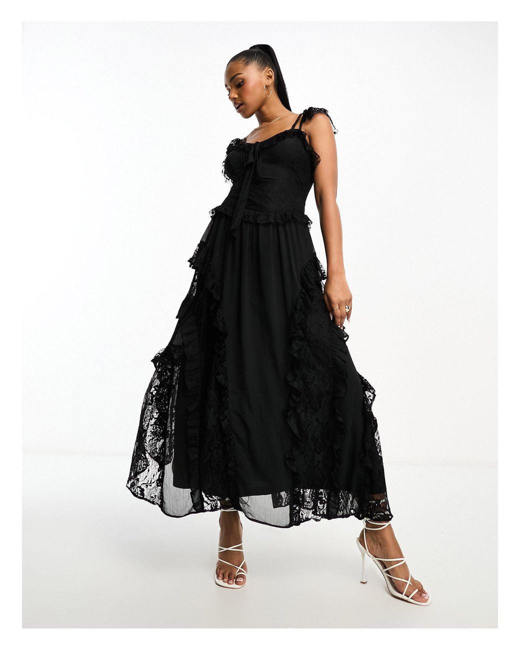 Miss selfridge top maxi tea dress