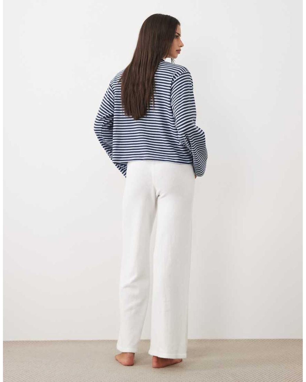 Cotton On Blue Straight Leg Knitted Lounge Trouser